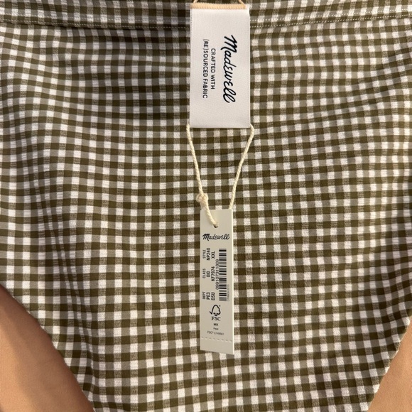 NWT Madewell High-Rise Bikini Bottom in Seersucker - Picture 3 of 5